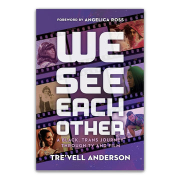 Book cover of 'We See Each Other' by Trev'ell Anderson with a purple background and film strip design.
